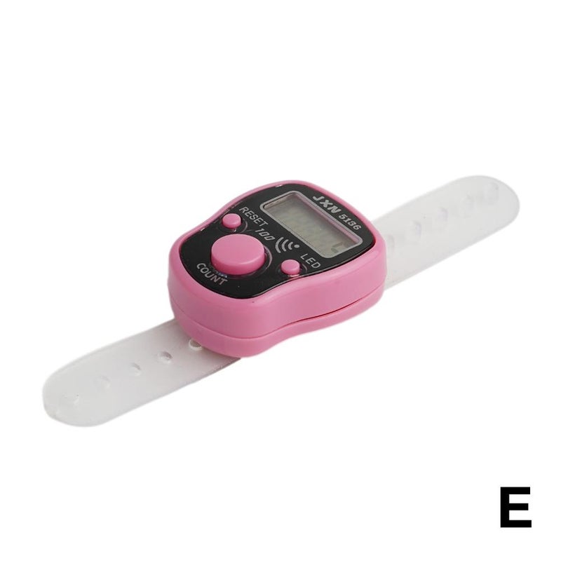 Backlit LED electronic thumb counter